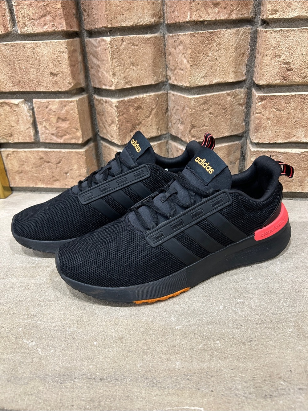 Adidas Racer TR21 Sneakers Orange Red Black GX0902 Men’s Size 9